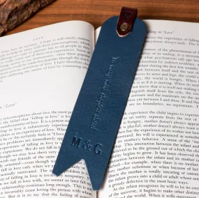 Personalized Leather Bookmark