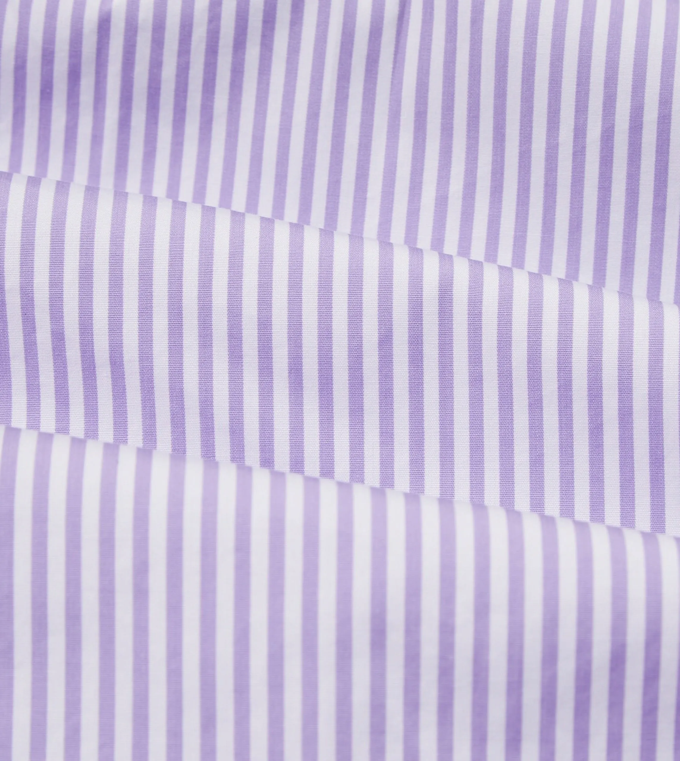 Purple Bengal Stripe Cotton Poplin Button-Down Shirt