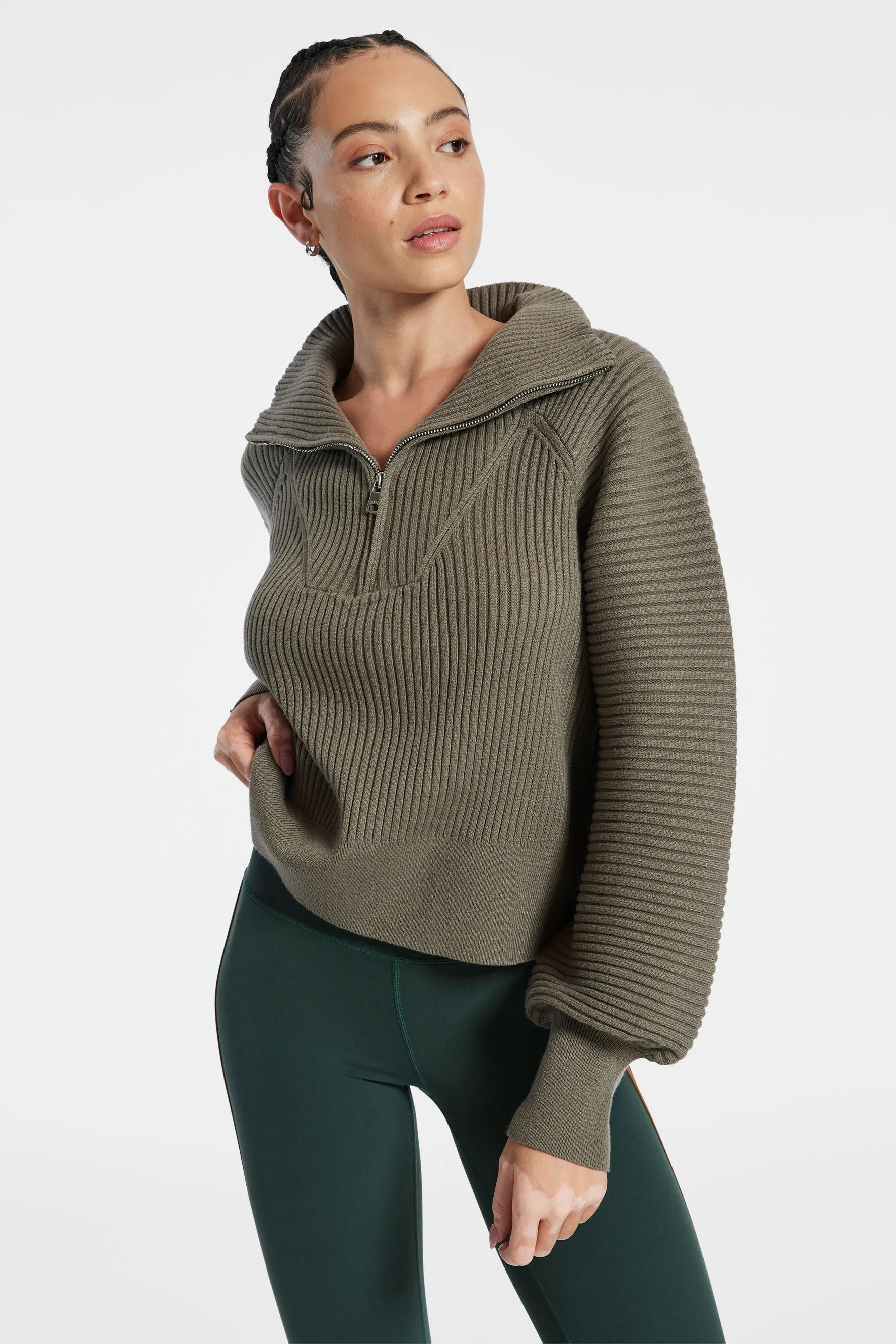 Reid Half Zip Knit - Gravity