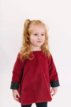 Reversible Swing Tunic in Currant Mistletoe