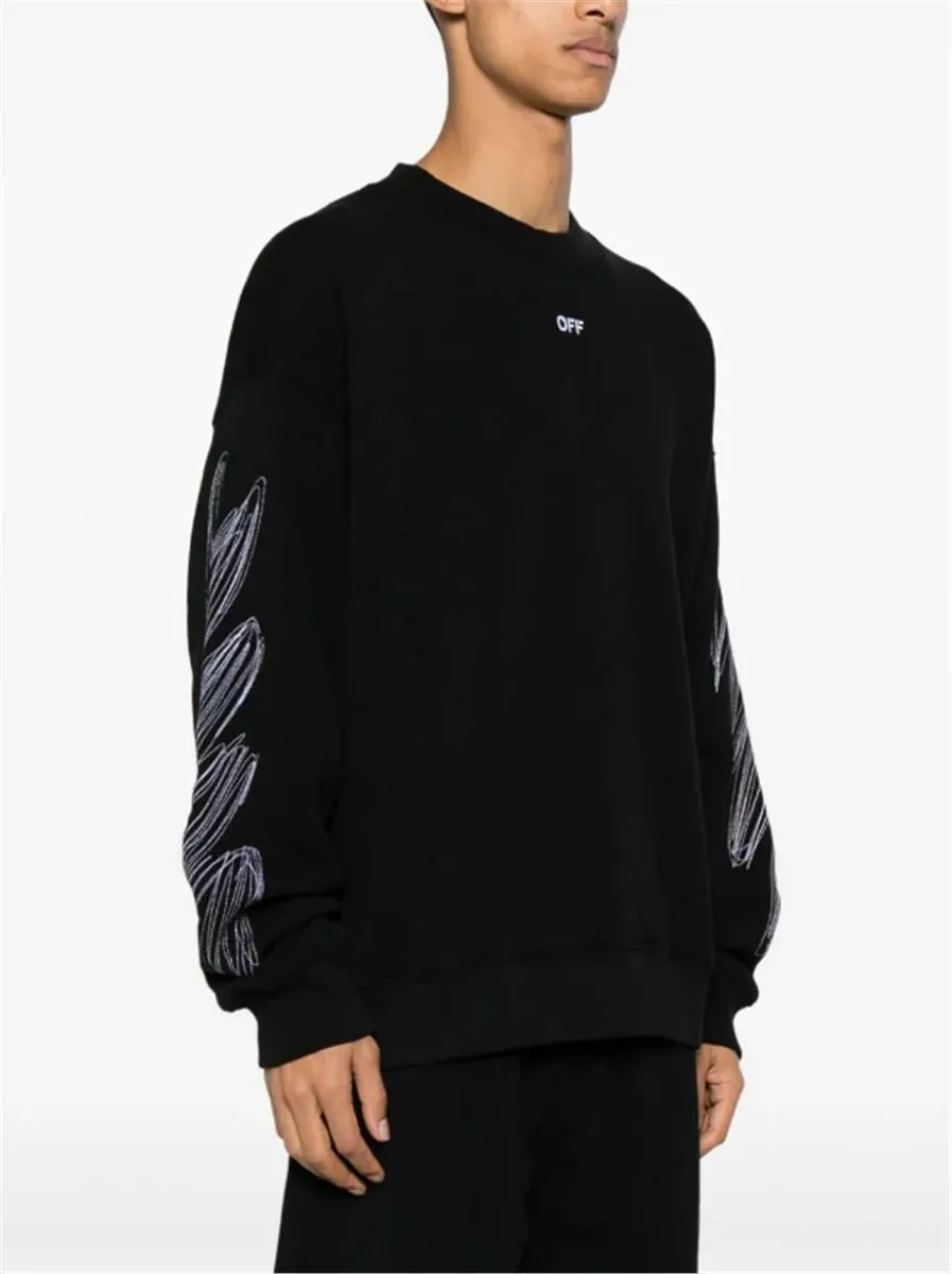 SCRIBBLE DIAG SKATE SWEATSHIRT