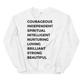 Statement Sweatshirt- White 2