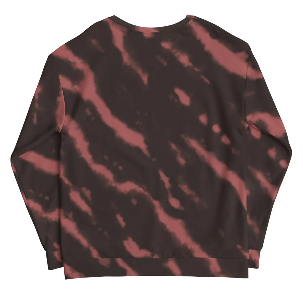 Tie Dye Sweatshirt- Red